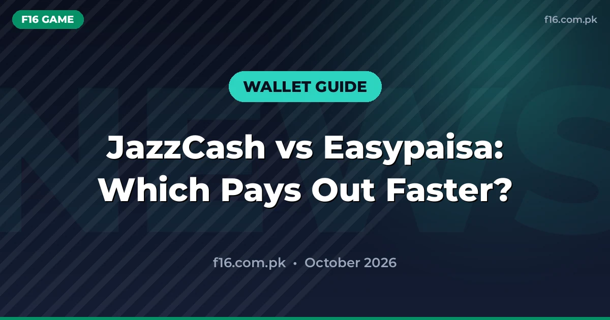 JazzCash vs Easypaisa for Gaming Withdrawals (2026 Comparison)